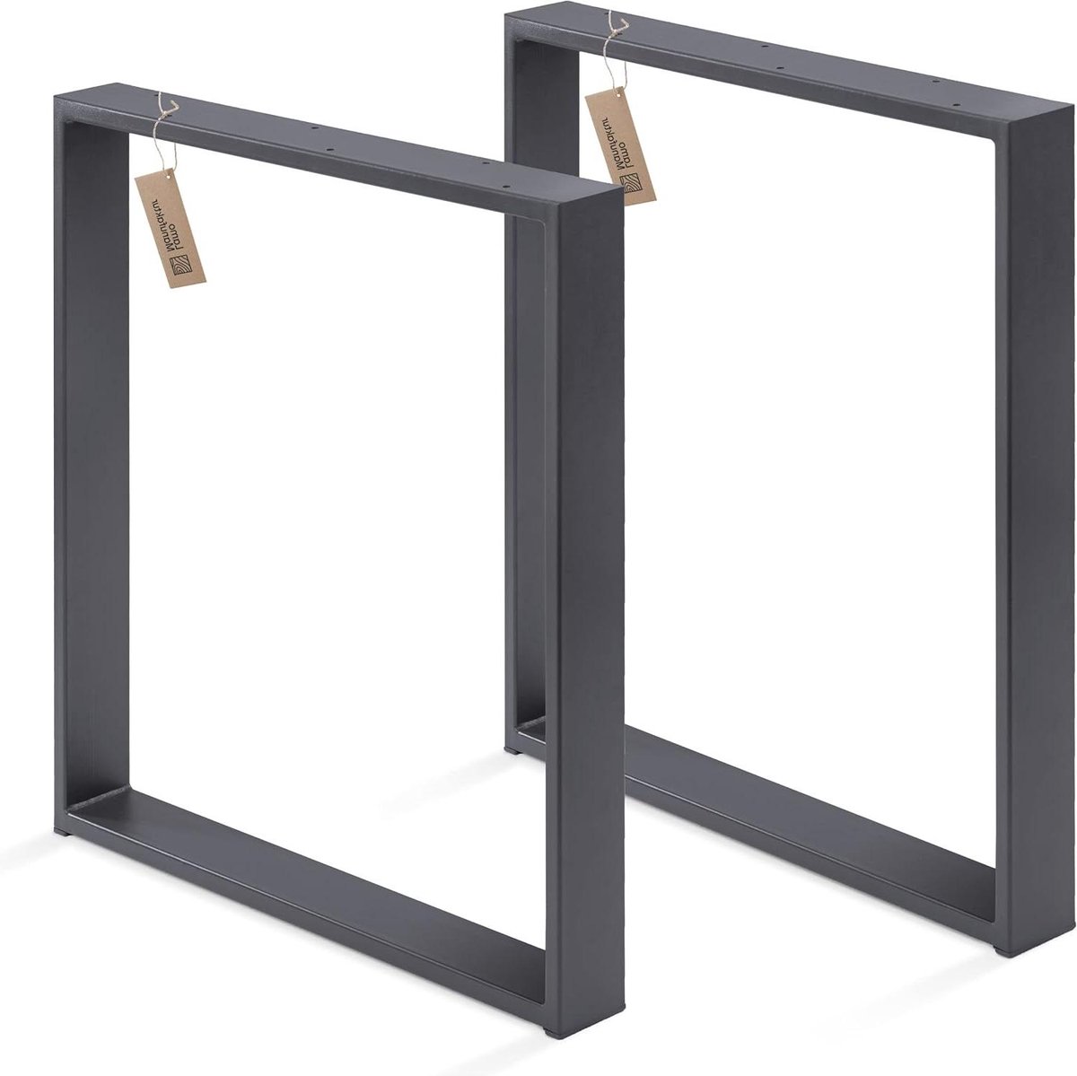 Tafelpoten Set - Bureauonderstel Onderstel - Meubels Maken - Minimalistisch Design - 60x72 cm - Grijs