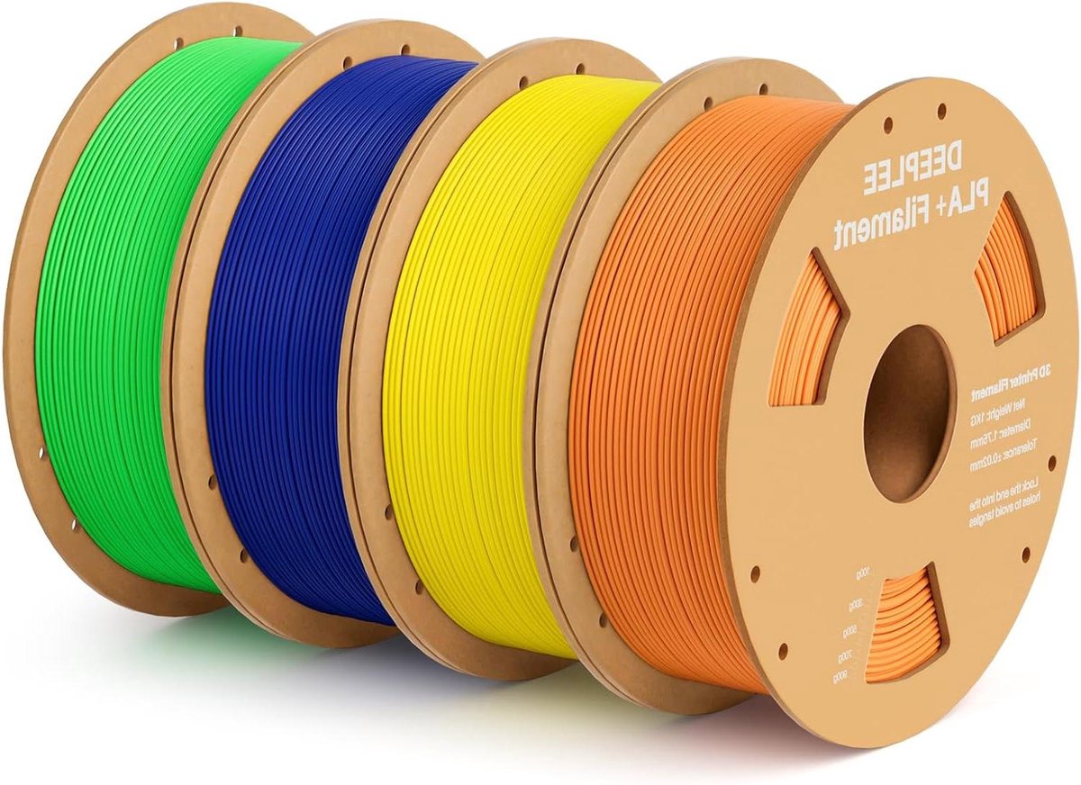 PLA+ Filament - 3D Printer Materiaal - 3D Printen - Hoge Taaiheid - 4 kg - Multicolor