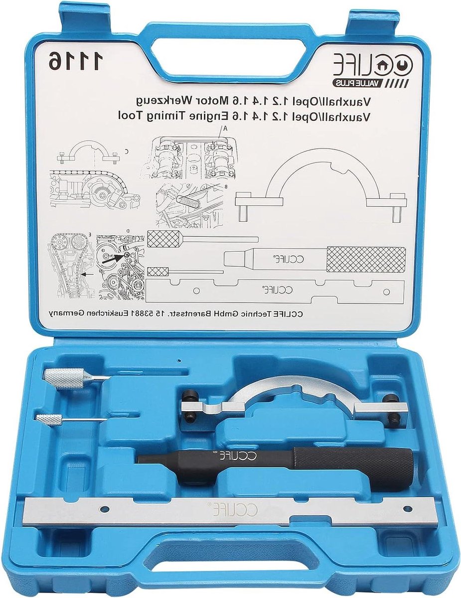 Motor Timing Tool - Distributiegereedschap Nokkenas - Motor Reparatie - Dubbele Nokkenas Vergrendeling - 25 x 20.5 x 6.5 cm