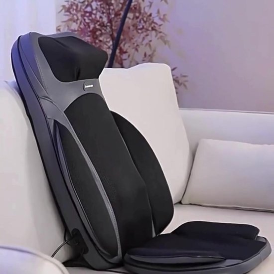 Caryota Shiatsu Massagestoel - Massage Apparaat - Massagekussen met Infrarood Warmte - 2-delig - Been