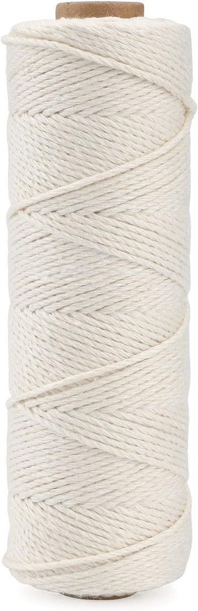100 m Beige Bakery Binding Wire, 1.5 mm Katoenen Koord voor DIY Creaties, Tuinieren en Ambachten