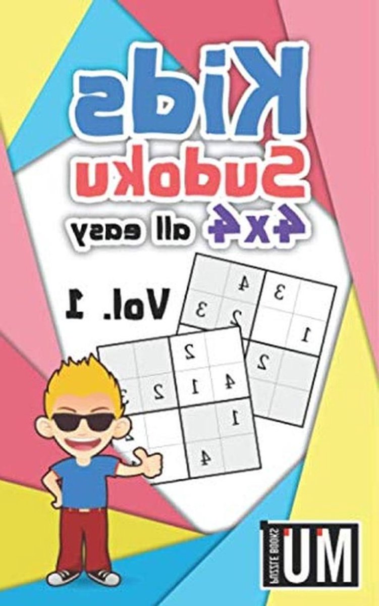 Kinder Sudoku 4x4 - Puzzelboek - Hersenen Trainen - Makkelijke Puzzels - 5x8 Inch - Niet Van Toepassing