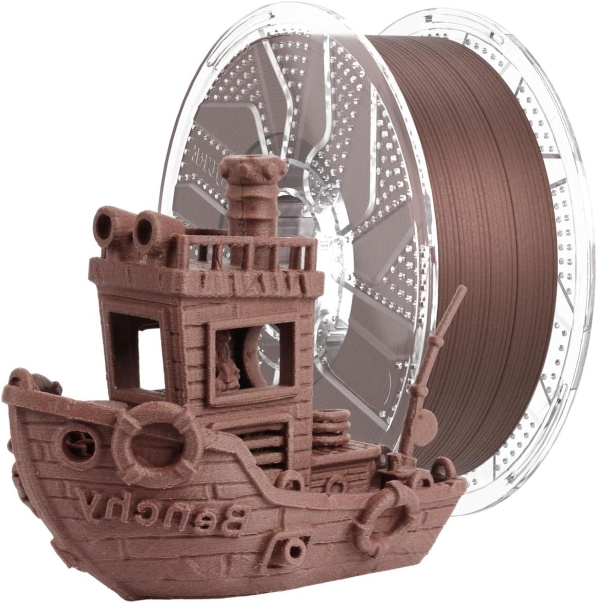 PLA Filament - 3D Printer Filament - 3D Printen - Houttextuur en houtvezel - 1 kg - Walnoot