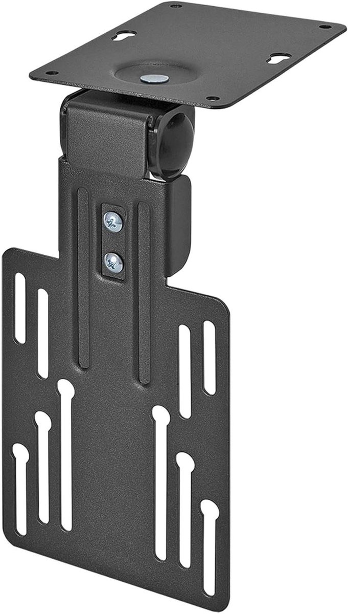 TV Beugel Plafond - TV Ophanging Monitor - Ruimte Besparen - Opvouwbaar Flip-Down - Tot 24 Inch - Zwart