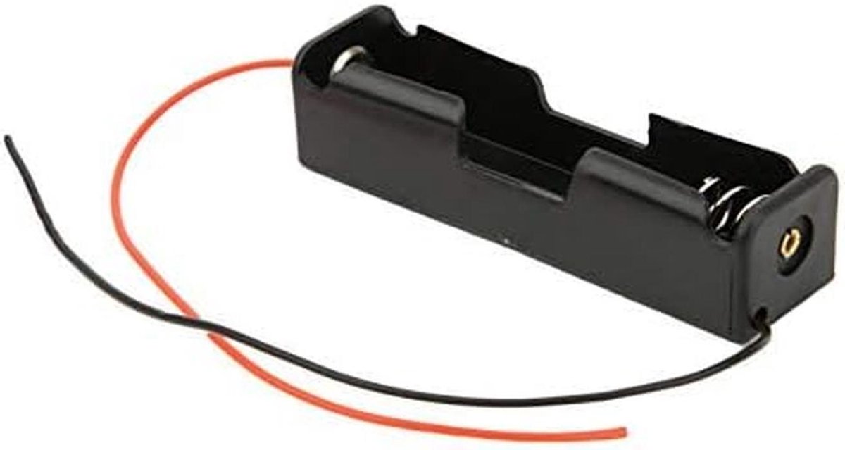Batterijhouder - Batterijbox Houder - Energie Besparen - Lage Weerstand - 7.6 x 2 x 1.8 cm - Zwart