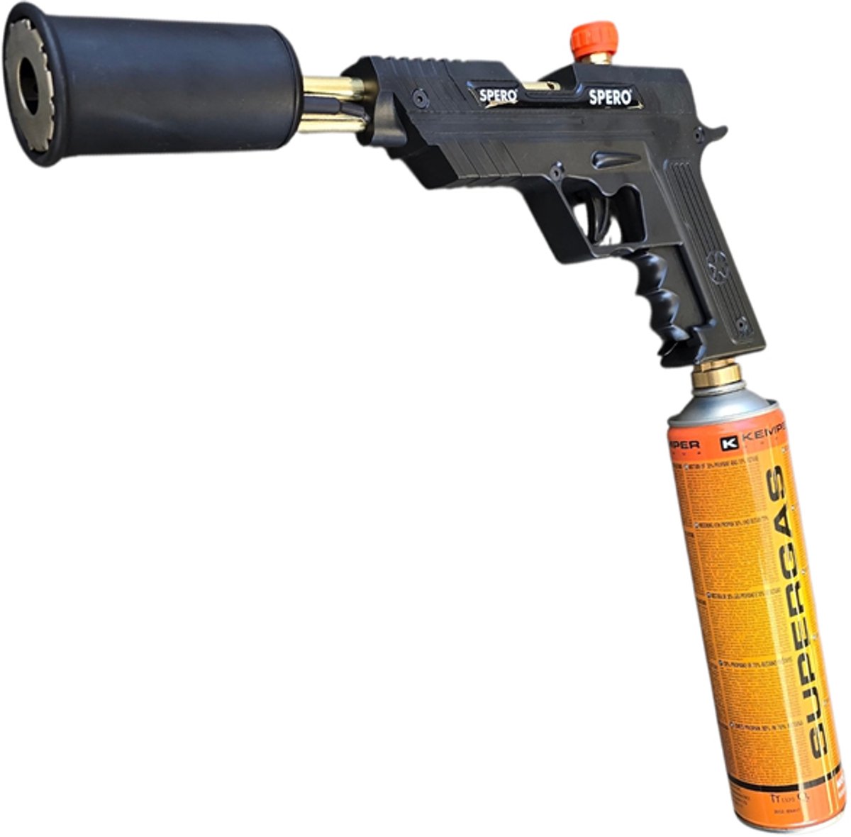 BBQ Aansteker - Grill Gun - Kampvuur & Barbecue Grill Gasbrander - 7/16 Aansluiting voor Gasbus - Exclusief Gas - Spero