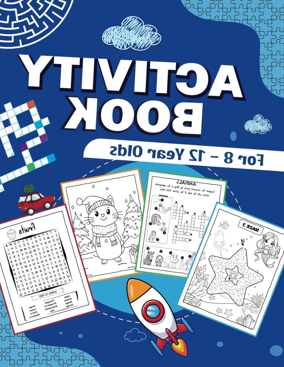 Activiteitenboek Kinderen - Puzzelboek Kleurboek - Hersenen Trainen - Veelzijdige Puzzels - 8.5" x 11" - Niet gespecificeerd