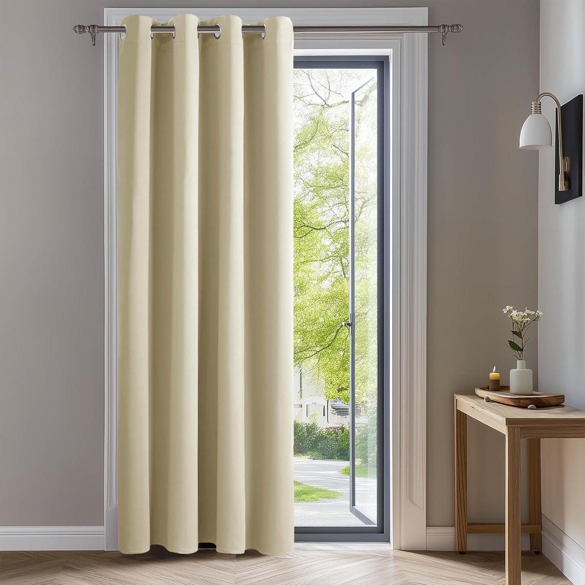 Verduisterende Gordijnen - Ondoorzichtige Gordijnen Raambekleding - Woonkamer Aankleden - Warmtewerende Stof - 140x290 cm - Beige