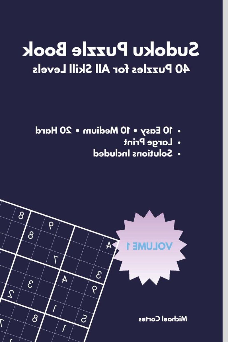 Puzzelboek Sudoku - Denkspel Logica - Hersenen Trainen - 40 Puzzels - 50 Pagina's - Niet gespecificeerd