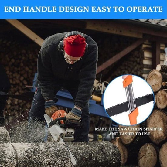 Slijper voor Stihl 3/8 inch P-type kettingzaagkettingen, 2-in-1 gebruiksvriendelijke vijl 4,0 mm van Merkloos	 — afbeelding 3