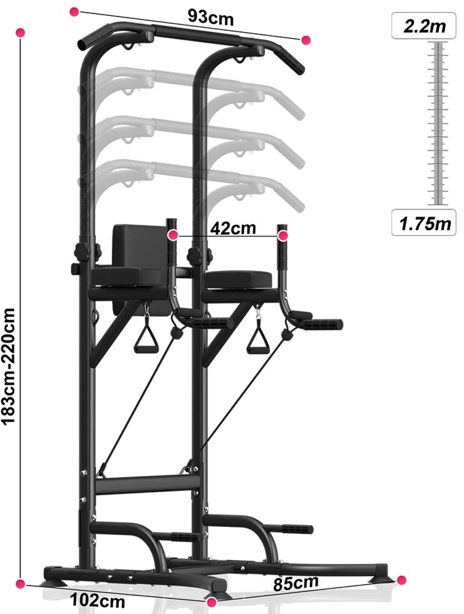 Weelora Pull Up Bar - Pull Up Station thumbnail 3