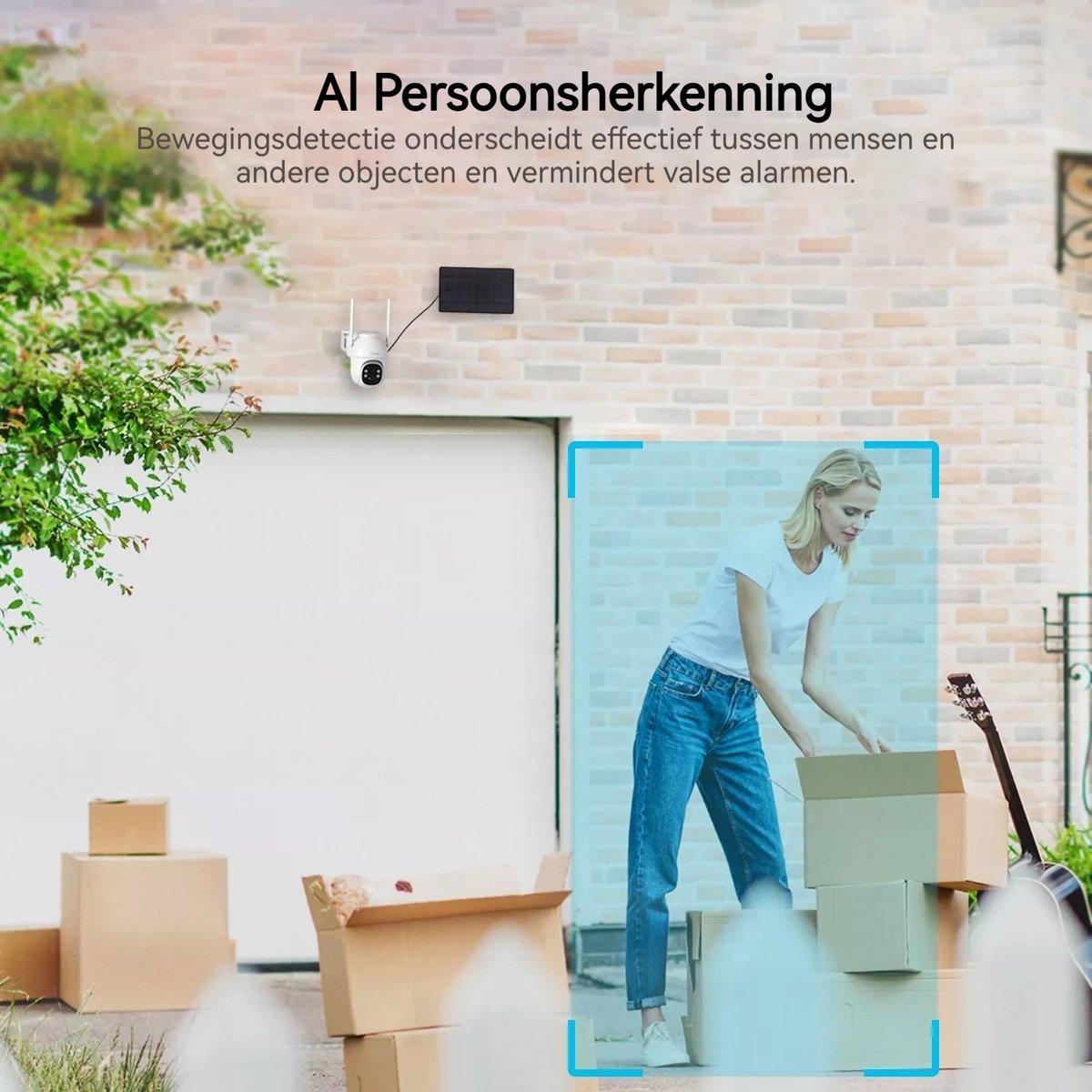 ieGeek 4G Cellular Beveiligingscamera Buiten 2K, PTZ LTE Bewakingscamera Buiten Draadloos Zonder WIFI, IP Security Camera Buiten Solar 8400mAh Batterij Oplaadbare, Zonnepaneel, PIR Detectie, Wit – foto 8