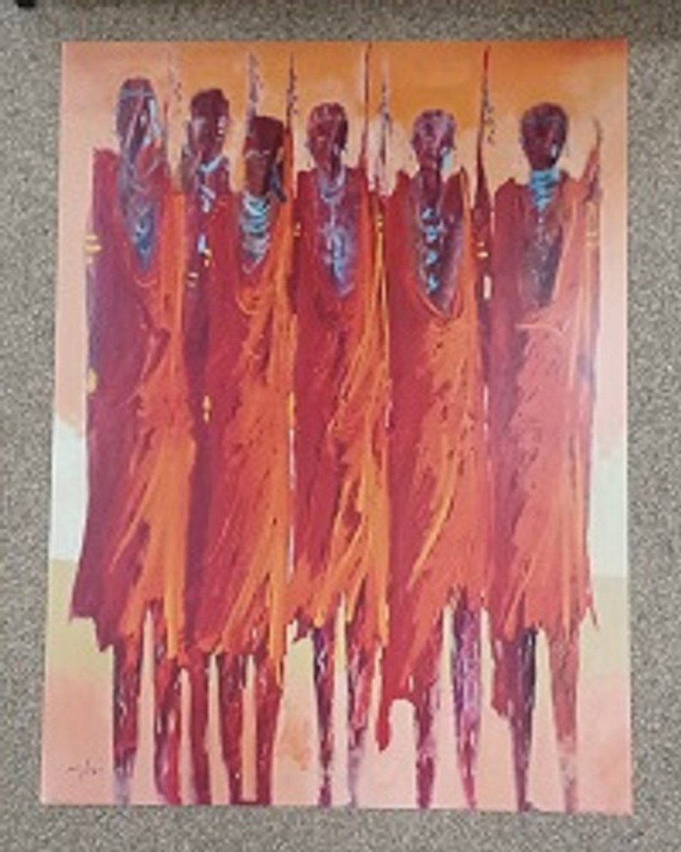 PGM poster PGM Giorgio Melzi - Massai II 60 x 80 cm diverse kleuren