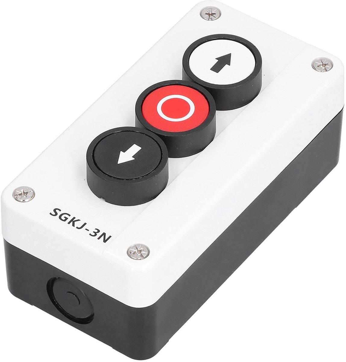 VT Goods - Waterdichte Momentary Switch - Drukknop Control - 400 Volt - IP32 - Lier Roldeur - Geschikt voor Trucks - SGKJ-3N