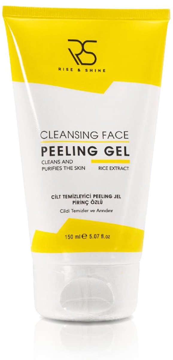 RS Rise & Shine - Cleansing Face Peeling Gel Rice Extract - Hydraterende en Verhelderende Gezichtsreinigingsgel, Alle huidtypes - 150 ml Dilan Polat