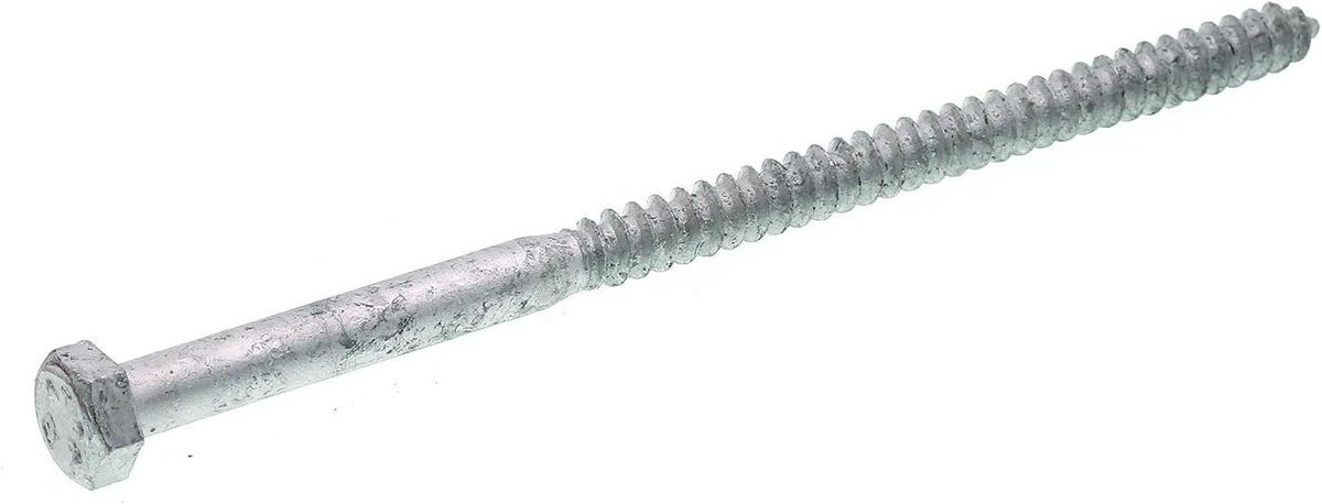 LAG Schroef - Houtschroef Zeskant - Zware Houtconstructies - Dikke Constructie - 5/406 x 152 cm - Verzinkt