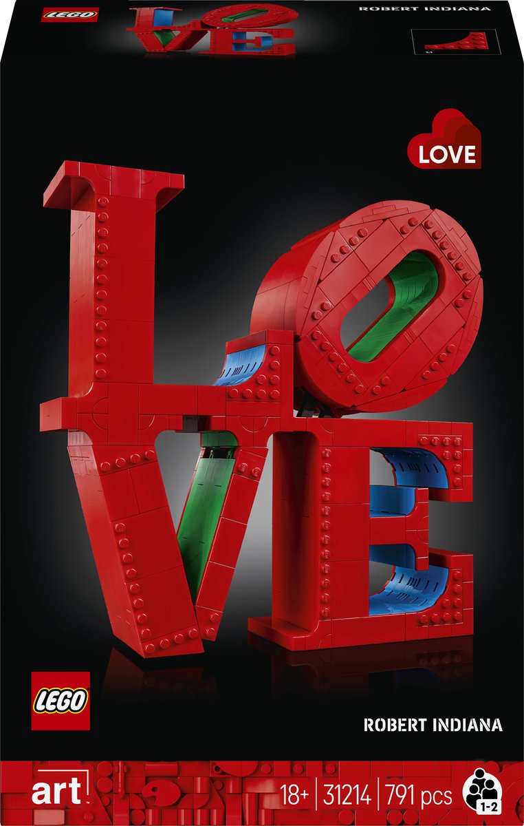 LEGO Art LOVE Woonaccessoire Decoratie Bouwpakket voor Volwassenen, Valentijnscadeau - 31214 — afbeelding 21
