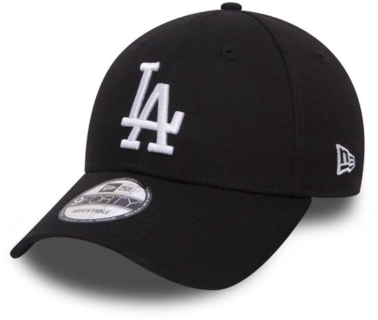 New Era pet LA Dodgers zwart-wit - verstelbare baseball cap.