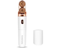 Shaver Oplaadbaar – Gezichtsepilator - Ladyshaves voor vrouwen - Ontharingsapparaat -Dubbele Scheerkop – Pijnloos & Glad Scheren – Compact Reisformaat – Draadloos – Voor Gezicht & Lichaam