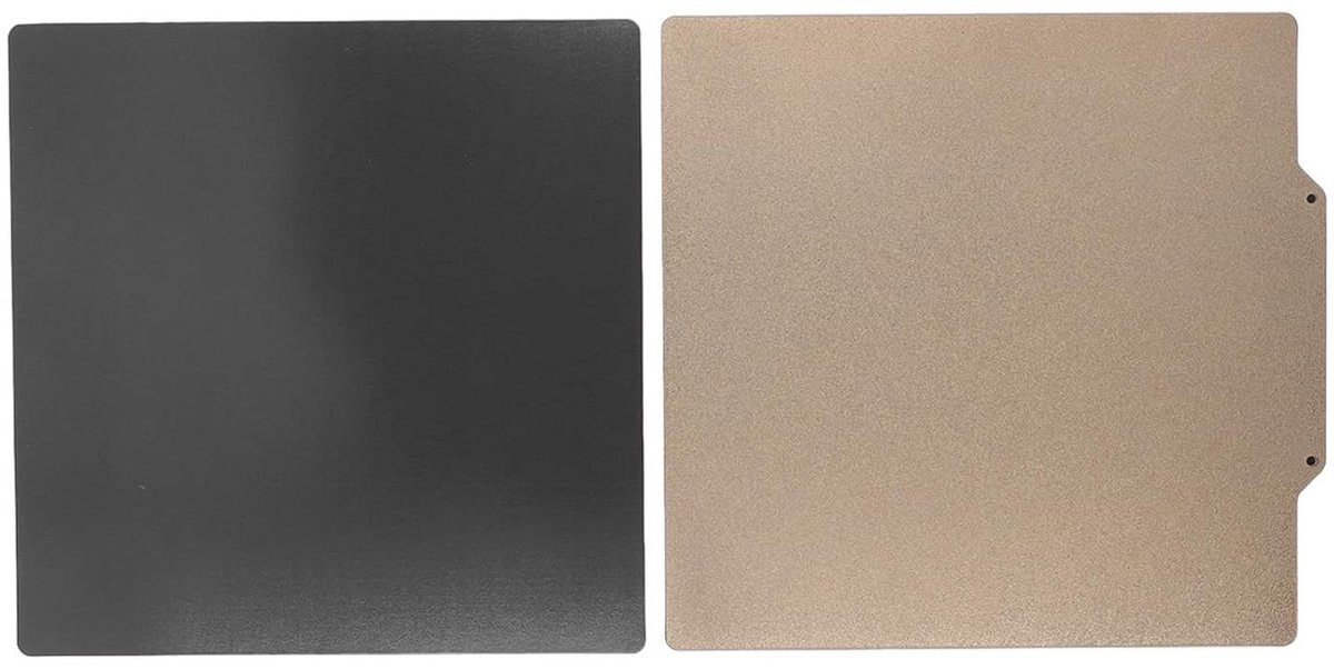 3D Printer Bouwplaat - PEI Mat Flexibel - 3D Printen - Dubbelzijdig Printoppervlak - 350 x 350 mm - Zwart