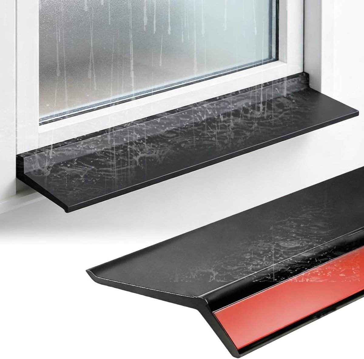 Zelfklevende Waterdichte Regenbeschermstrip voor Ramen en Autodeuren, Weerbestendige Dichting (1m) - Bescherming tegen Water, Wind en Vocht