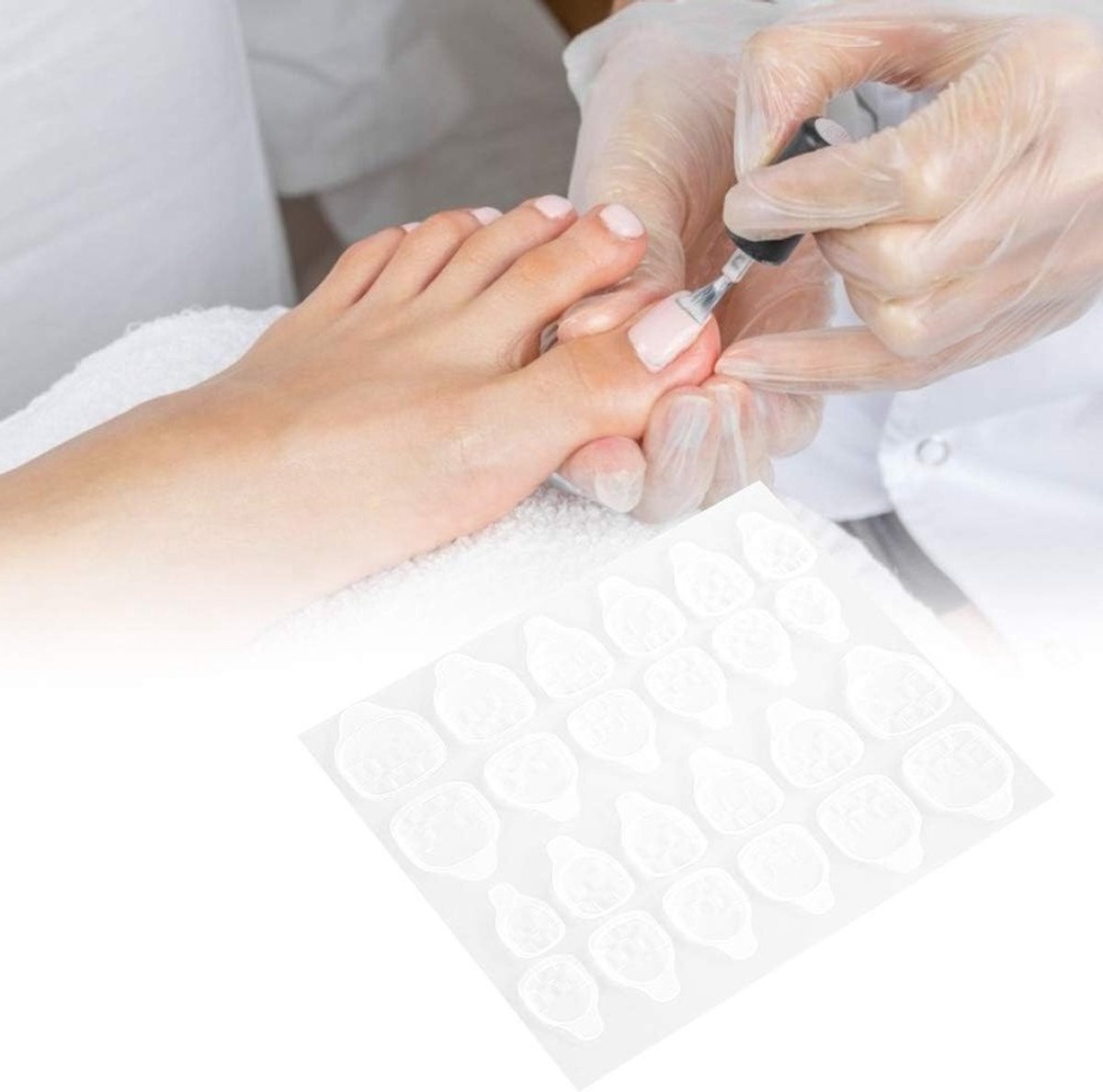 Transparante Dubbelzijdige Plakband - 10 Vellen Waterdicht, Ademend en Geschikt voor Nepnagels en Kunstnagels