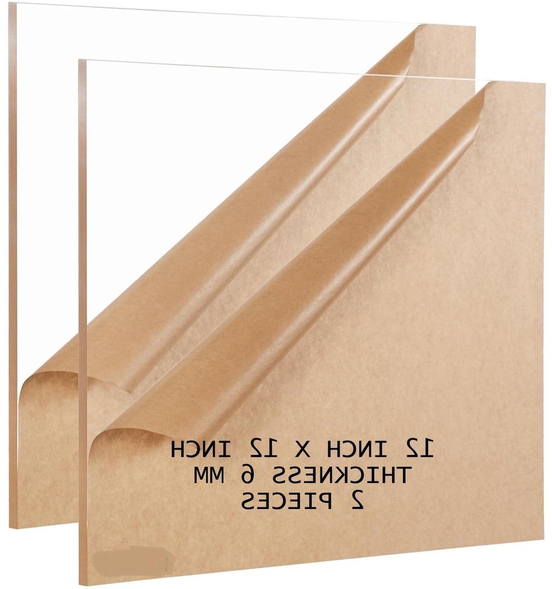 Acryl Plaat - Plexiglas Paneel - DIY Projecten - Cel Gegoote Kwaliteit - 305 x 305 mm - Helder