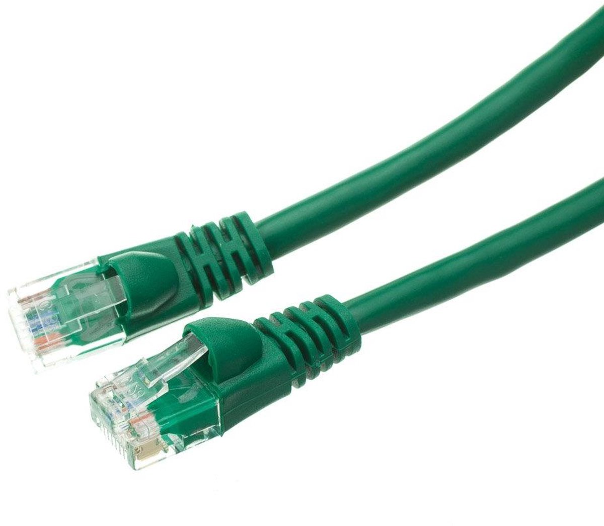 Ethernet Kabel - Netwerkkabel CAT5e - Internet Verbinding - Gegoten Boot - 60 cm - Groen