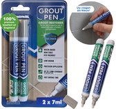 Rainbow Chalk Voegstift Licht grijs 5mm twin - Voegenstift - Voegenpen - Voegenreiniger - Voegen schilderen - Voegen reinigen - Voegverf - Voegen verven - Voegen schoonmaken - Voegen schoonmaakmiddel -