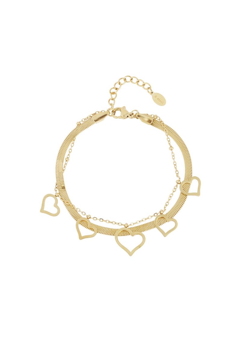 chunky heart armband