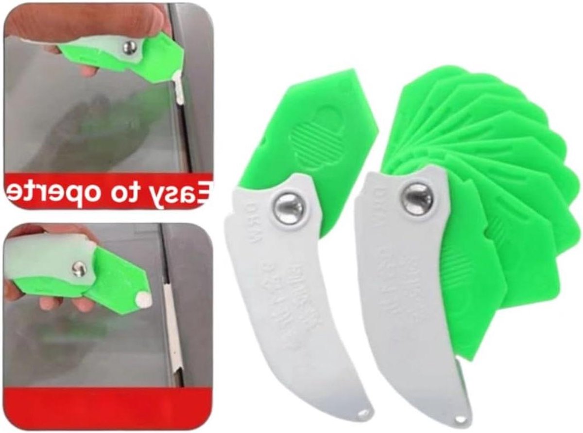 Kit Gereedschap - Kitverwijderaar Vulgereedschap - Kit Aanbrengen - 9-in-1 Multifunctioneel - 9 verschillende radii - Grijs
