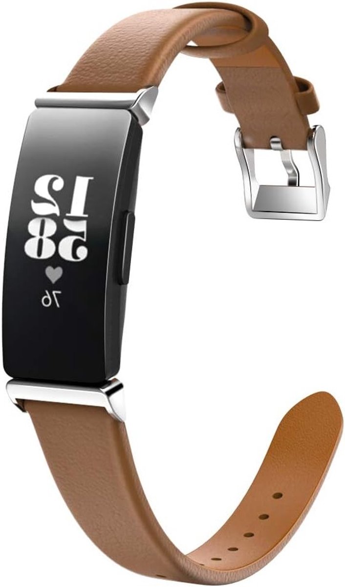 Genuine Leather Horlogeband voor Fitbit Inspire/Inspire HR - Stijlvolle en Duurzame Armband met Comfortabele Pasvorm en Eenvoudige Installatie