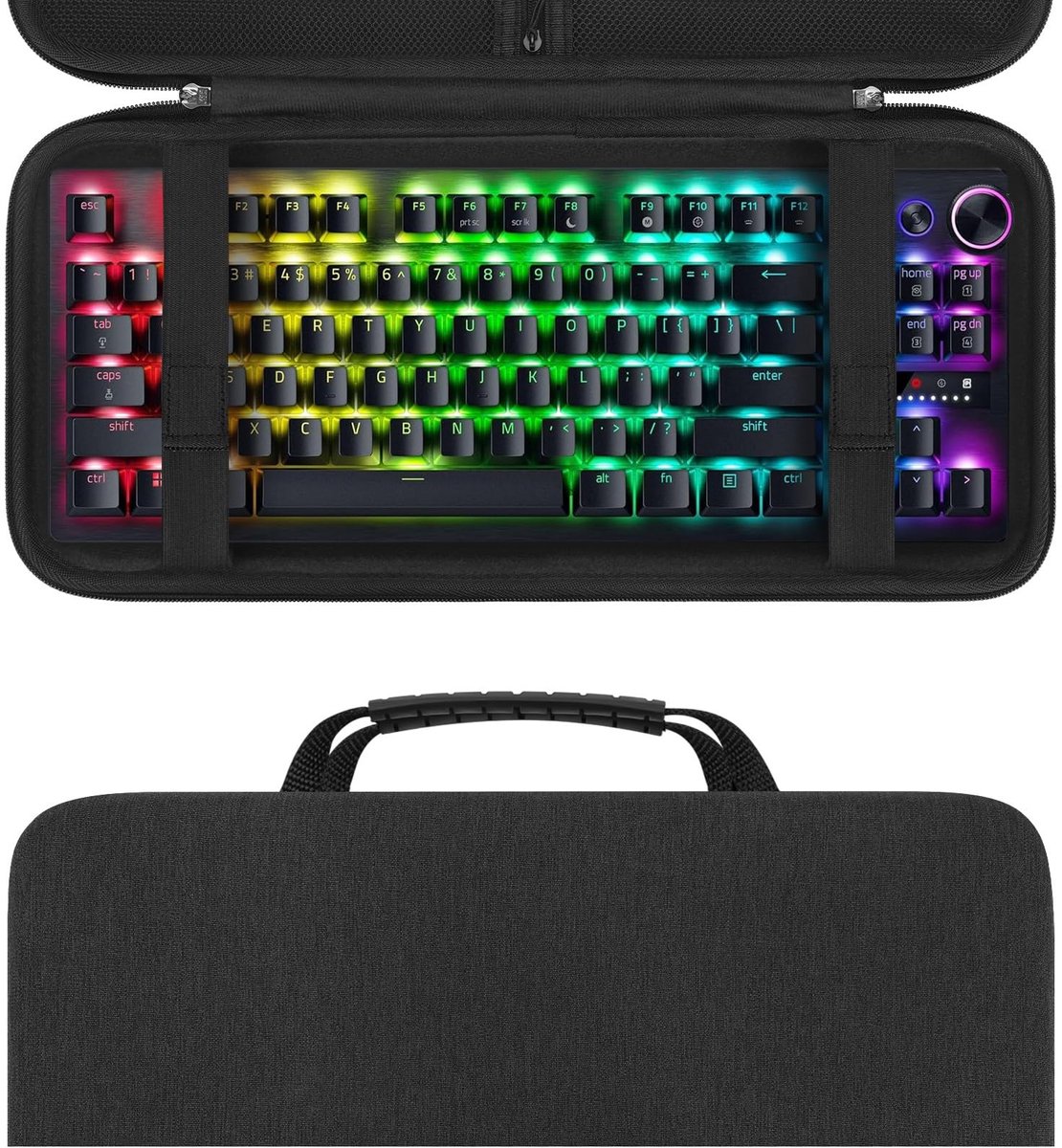 VT Goods - Harde reiskoffer - Draagtas toetsenbord - Bescherming - 38 x 17 x 5 cm - Geschikt voor toetsenborden - Perfect voor gamers en profess...