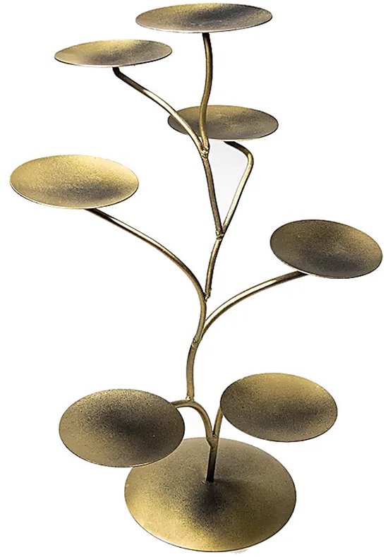 Chakra Lotus Display van Metaal