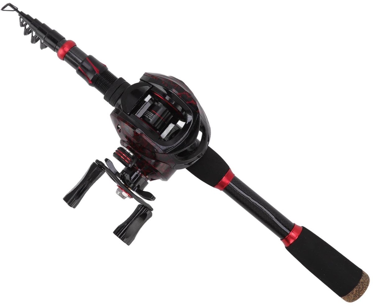 ONF3 - Hengel en Reel Combo's - Koolstofvezel - Intrekbaar en Draagbaar - Kunstaas Kit - Zoutwater en Zoetwater - Perfect voor Hengelen - 43 x 1...