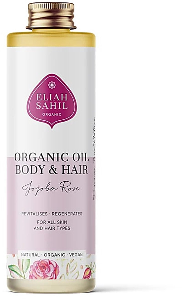 Lichaams- en haarolie Jojoba Roos Biologisch Eliah Sahil - 100 Ml - 100 ml