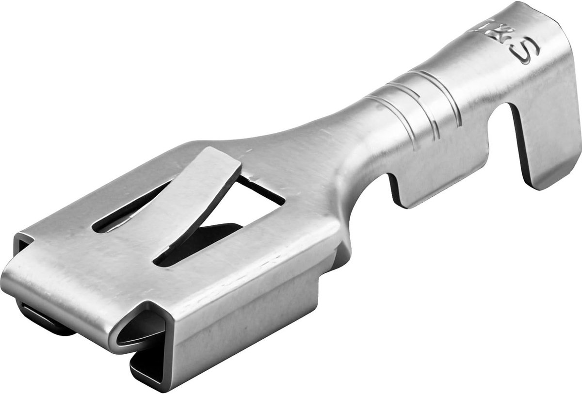 Store_7 - Spade Terminals - Crimp Connector - 100 Stuks - 6.3mm - Non-Insulated - Geschikt voor 1mm² tot 1.5mm² - Hoge kwaliteit