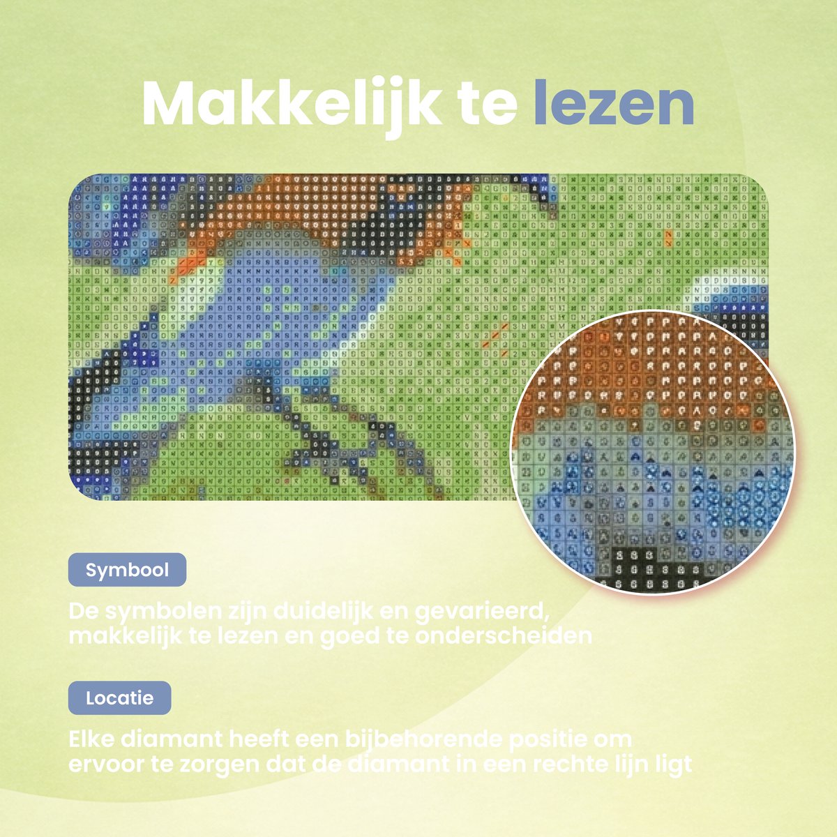 Rubye® Diamond Painting Volwassenen - Diamond Painting Kinderen - Diamond Painting Pakket Volledig - Vogels en Bloemen - 40x50cm — afbeelding 8