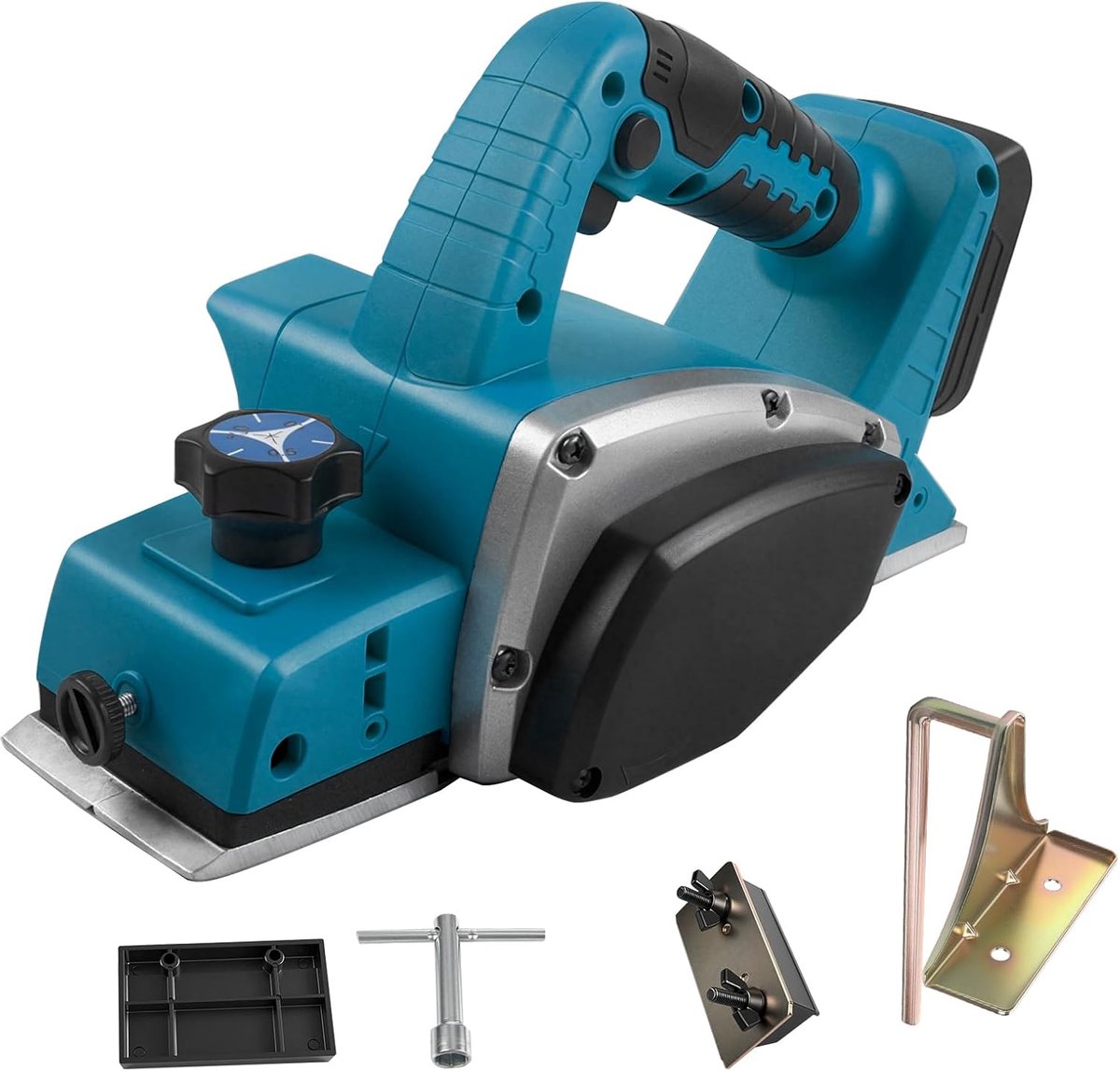 Accu Elektrische Hamer - 15000RPM Borstelloze Handheld Houtplaner met 82mm Breedte en 2mm Snijdiepte voor Houtbewerking en Timmerman Thuis
