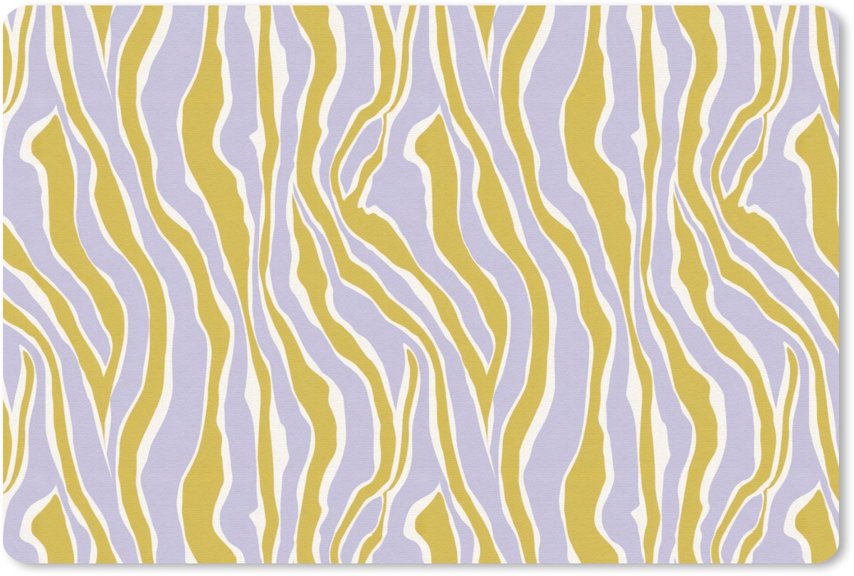 Muismat 13x8 cm - Mousepad Zebra - Modern - Meerkleurig - Muismatten