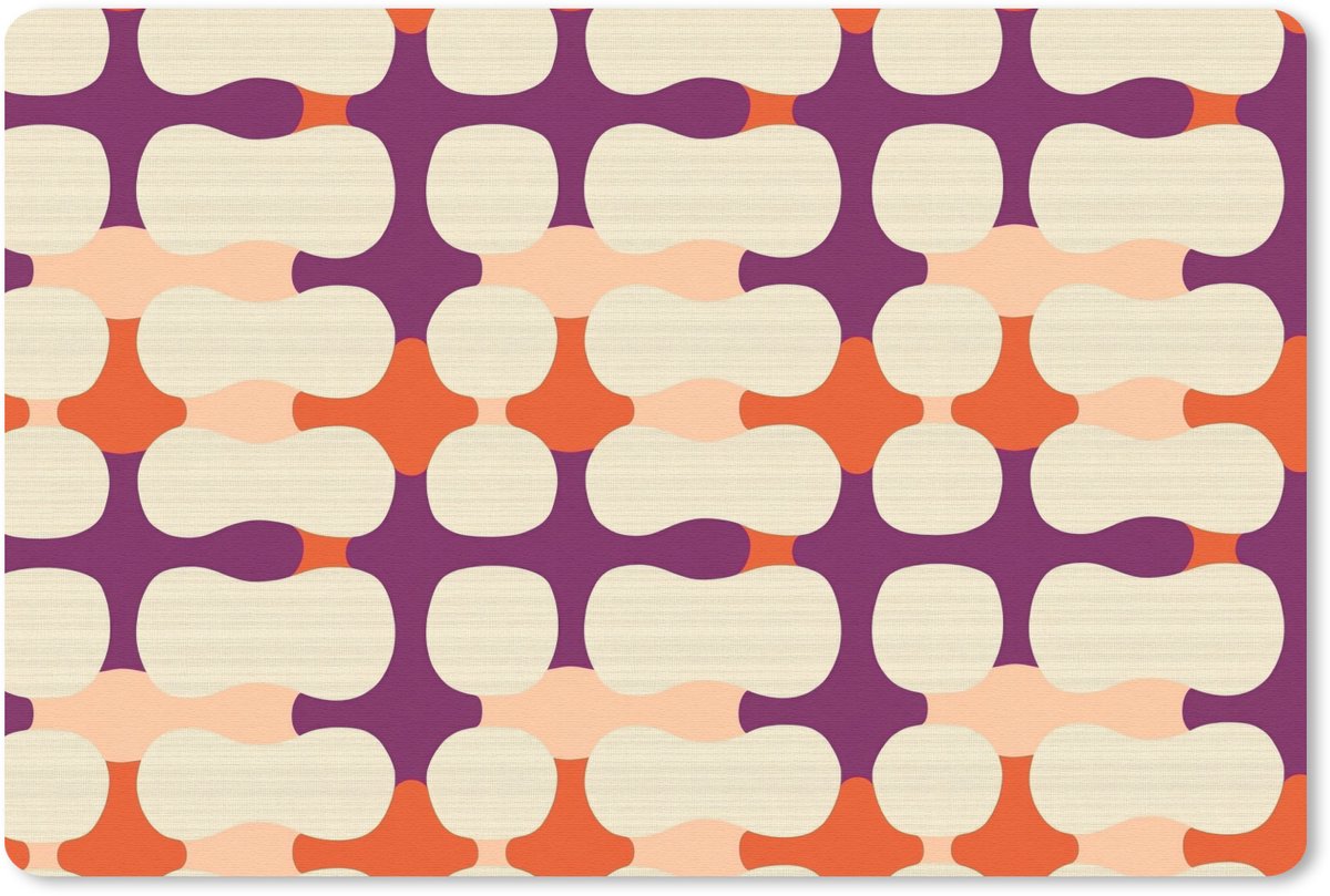 Muismat 13x8 cm - Mousepad Modern - Patroon - Kleurrijk - Muismatten