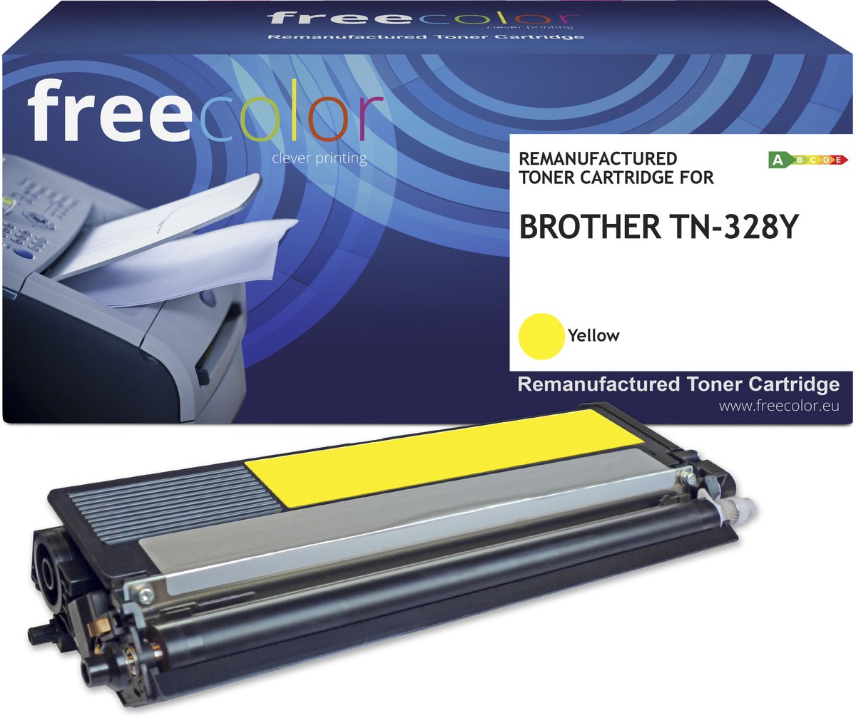 BROTHER TN-328Y - toner FREECOLOR - HC- Yellow 6000p