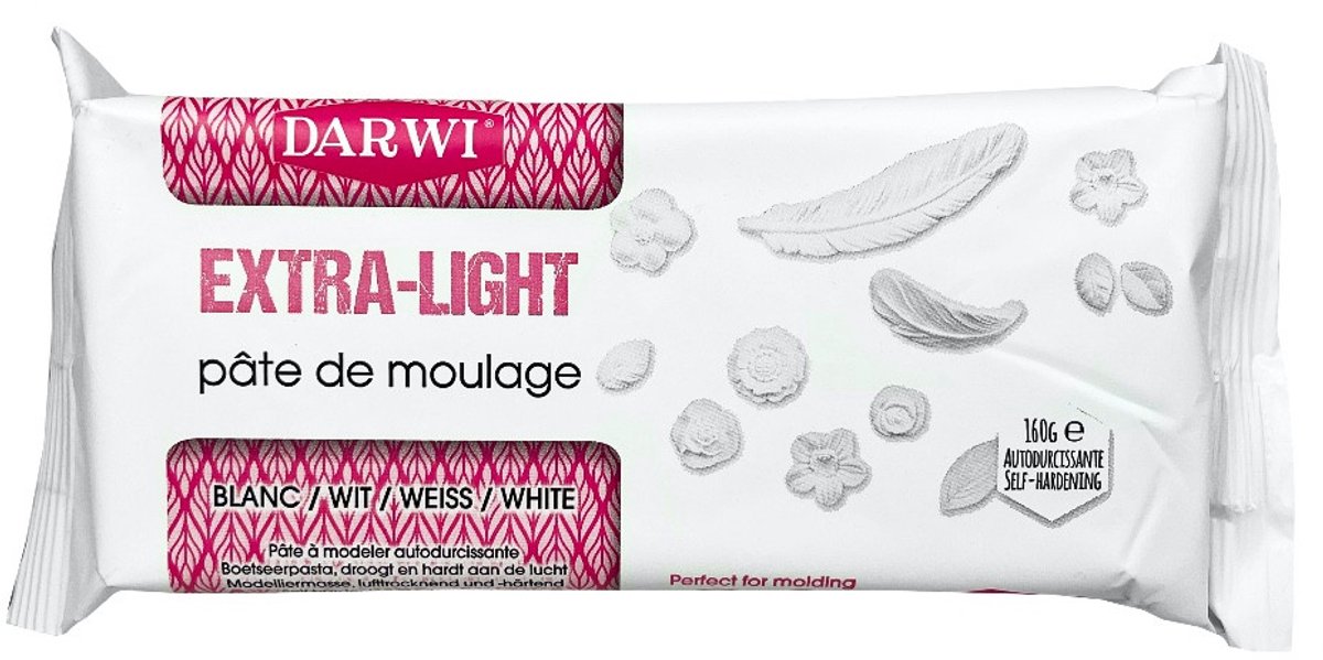 Darwi luchtdrogende klei extra light - Boetseerklei - Knutselen - Sieraden maken