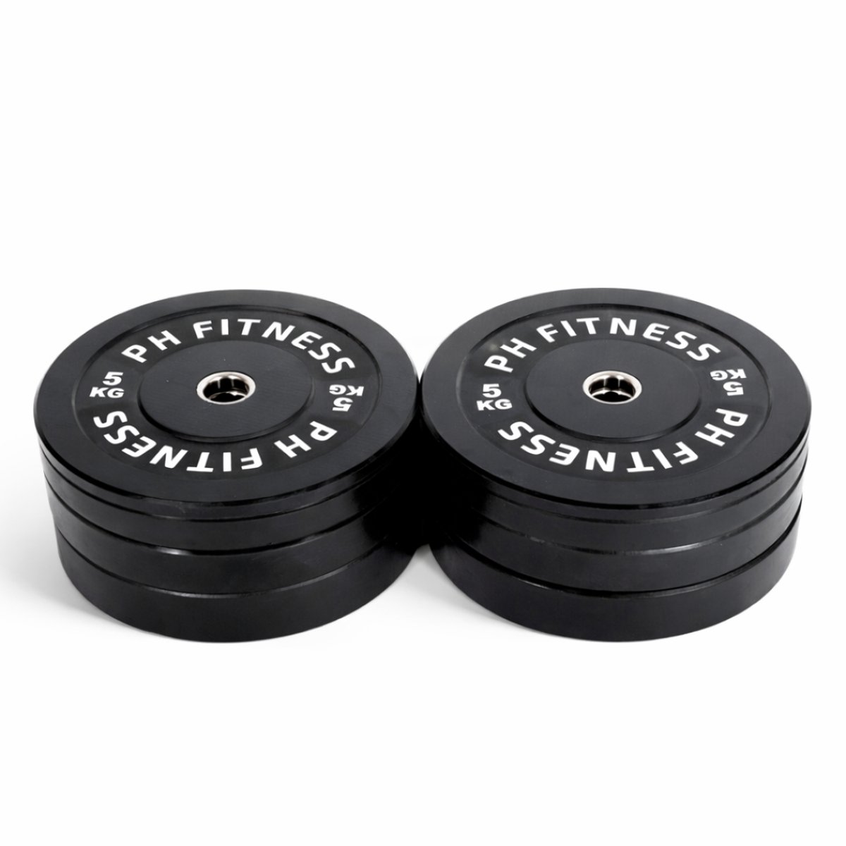 PH Fitness Bumper Plates 145KG Voordeelset - Olympische Halterschijven van Rubber - 50 mm - Zwart