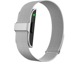 Kuno Band – Smartband – Smart Wearable – Health Tracker – Slaap Tracker – Hartslagmeter – SpO2 – Bloeddruk – Stressmeter – Stappenteller – Fitness Tracker – 50+ Sportmodi – Geen Abonnement – IP68 Waterdicht – Mannen en Vrouwen – Zilver