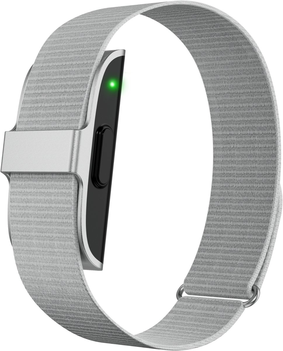 Kuno Band - Smartband - Smart Wearable - Health Tracker - Slaap Tracker - Hartslagmeter - SpO2 - Bloeddruk - Stressmeter - Stappenteller - Fitness Tracker - 50+ Sportmodi - Geen Abonnement - IP68 Waterdicht - Mannen en Vrouwen - Zilver