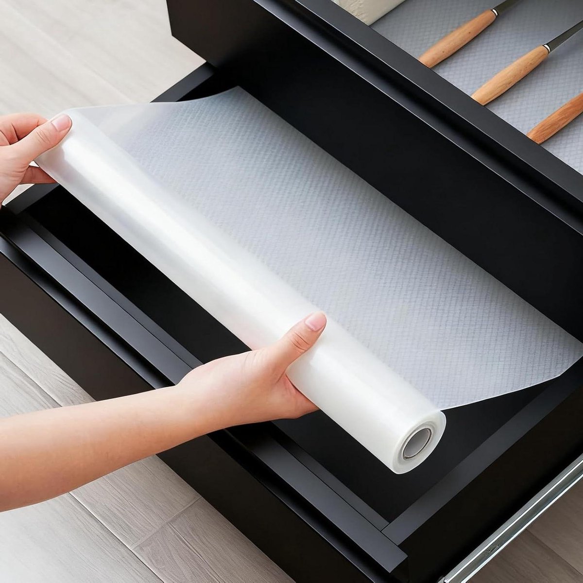 Lade Mat - Keuken Lade Inleg - Lades Organiseren - Non-Adhesive - 60 x 500 cm - Transparant