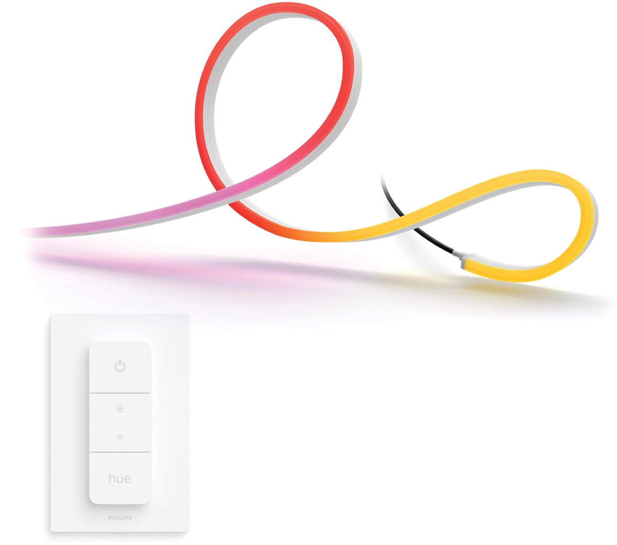 Philips Hue Neon LED strip outdoor 3 meter - Wit en Gekleurd Licht - Light Strip - Incl. Hue Dimmer Switch - Hue White and Color Ambiance — afbeelding 1