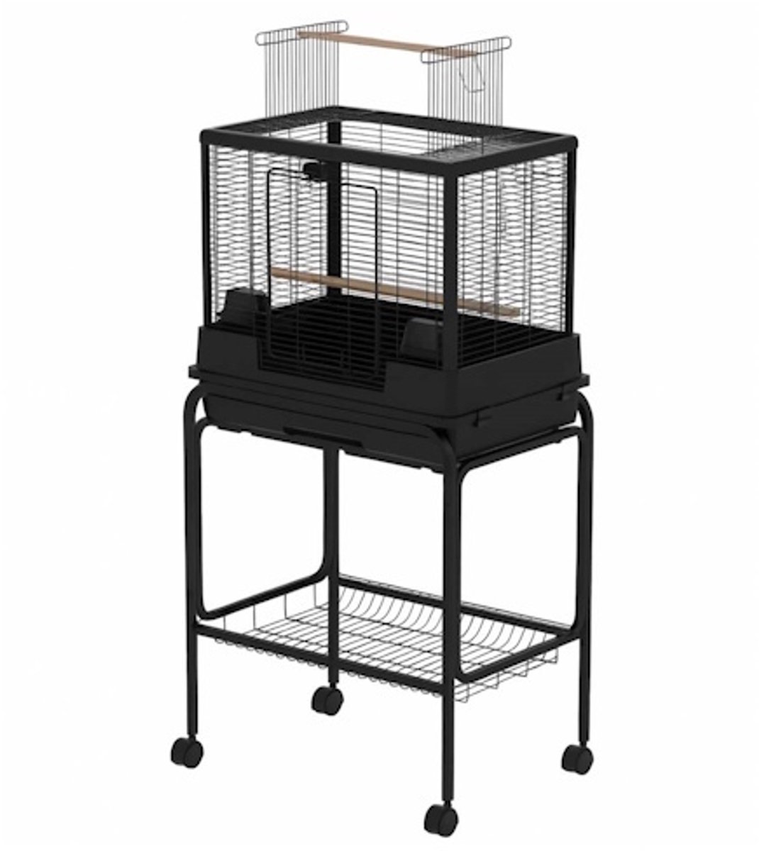 @Pet Vogelkooi Palazzo L met Standaard Zwart