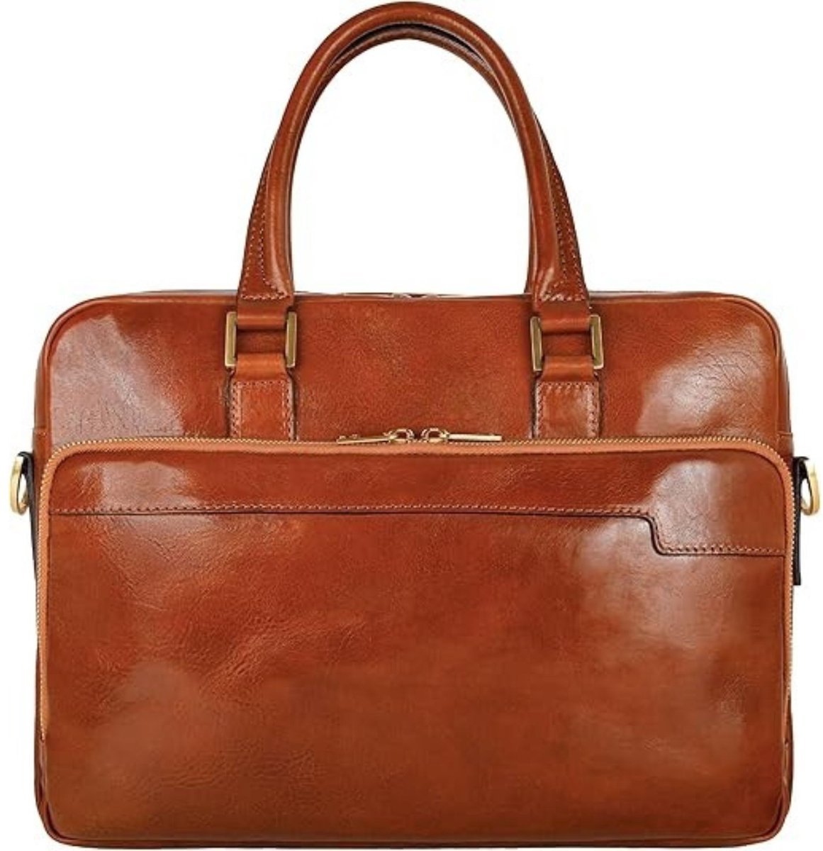 Leren Laptoptas - Laptoptas - Leren Tas - Luxe Leren Laptoptas - Werktas - Schoudertas - Business Tas - Leren Business Tas - 13 inch - Lichtbruin - van Imperatoris